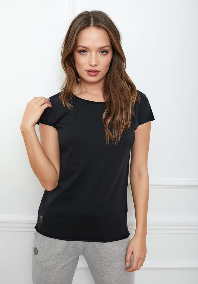 t-shirt Olivia basic czarny flawless