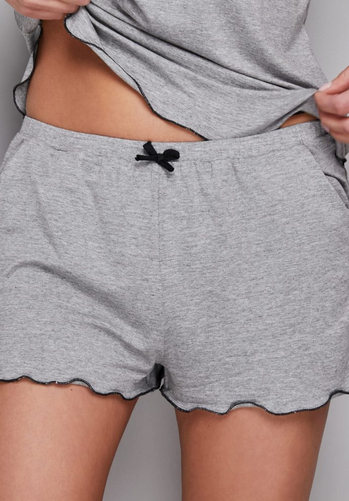 WAVY GREY SHORTS