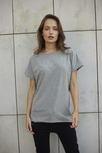 T-SHIRT LILY SZARY