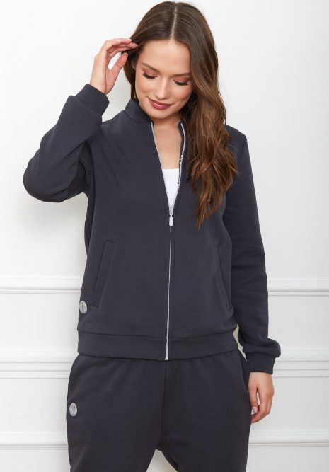 BLUZA LEILA GRAFITOWA - ZDJĘCIE 2