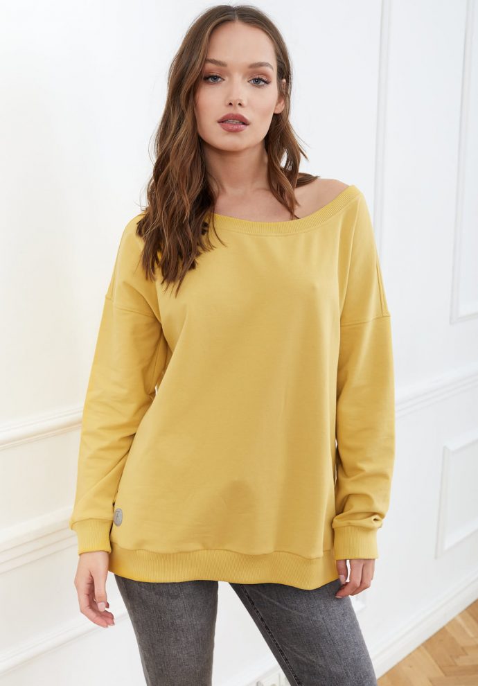 BLUZA SIENNA MUSZTARDOWA