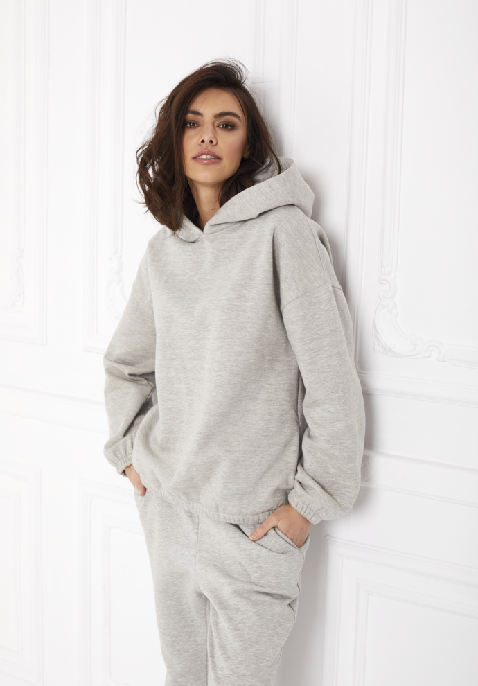 bluza Ada z kapturem szara