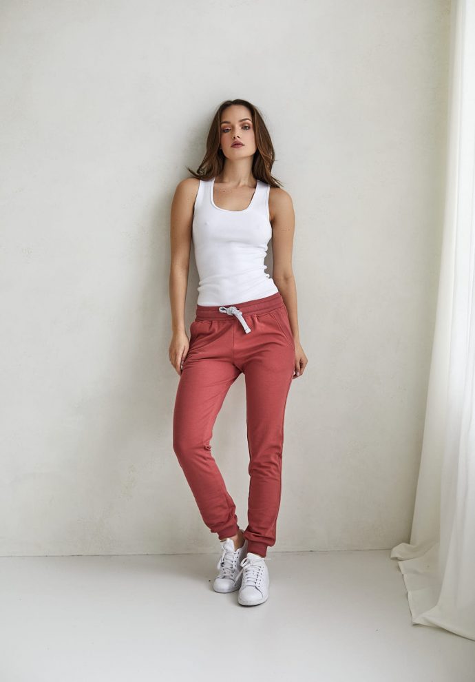 spodnie Joggers koralowe