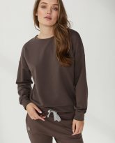 minimalistyczna bluza Ana czekoladowa