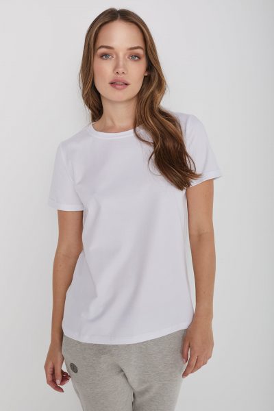 t-shirt basic tina biały