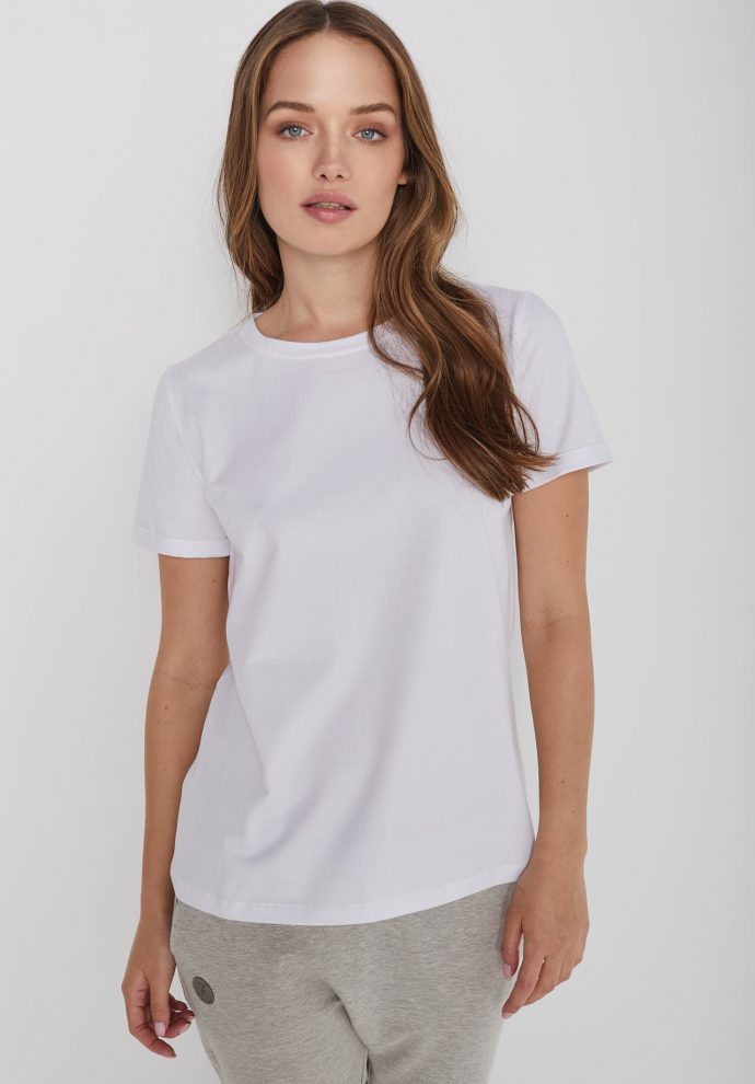 t-shirt basic tina biały