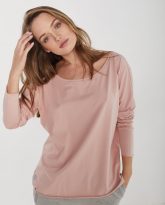 bawełniana bluzka Emilly jasno różowa