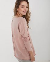 bawełniana bluzka Emilly jasno różowa zdjęcie 2