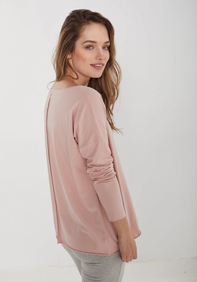 bawełniana bluzka Emilly jasno różowa zdjęcie 2
