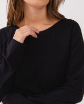bluzka ramia czarna zdjęcie 3
