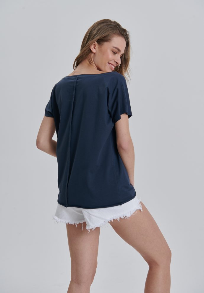 t-shirt alice navy zdjęcie 3