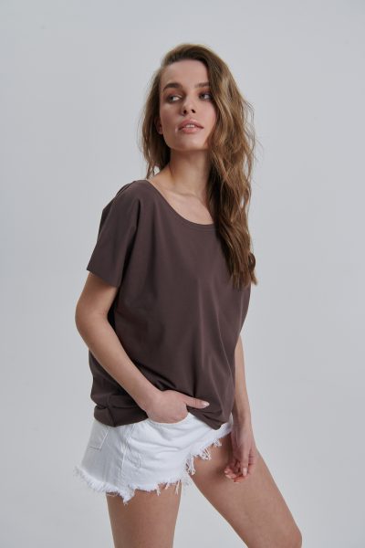 t-shirt alice czekoladowy