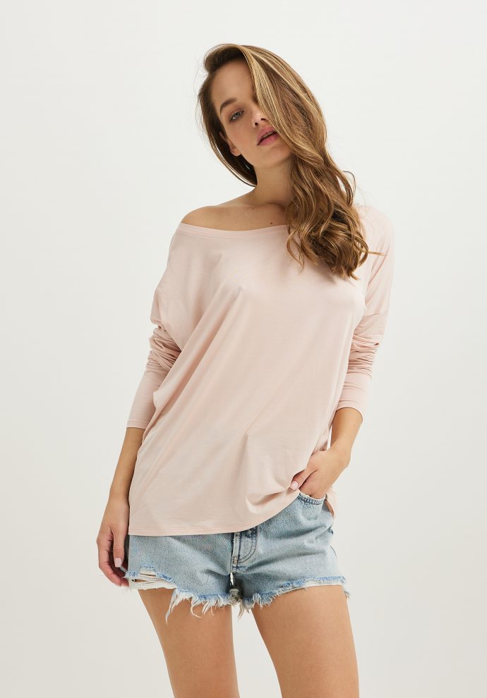 bluzka emilly modal jasno rózowa zdjęcie 3