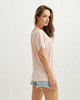 t-shirt alice modal jasno różowy zdjęcie 3