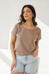T-SHIRT ALICE TAUPE