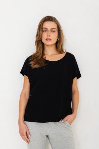 T-SHIRT ALICE CZARNY