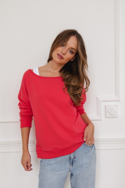 bluza sienna malinowa