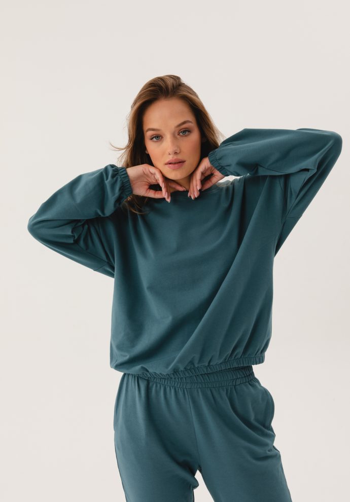 lekka bluza iga turkus