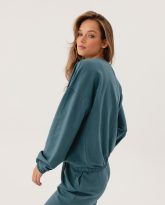 lekka bluza iga turkus zdjęcie 5