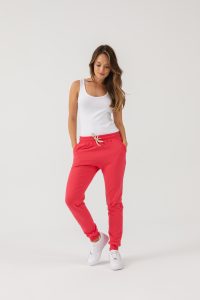 SPODNIE JOGGERS MALINOWE
