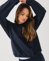 lekka bluza iga navy zdjęcie 3