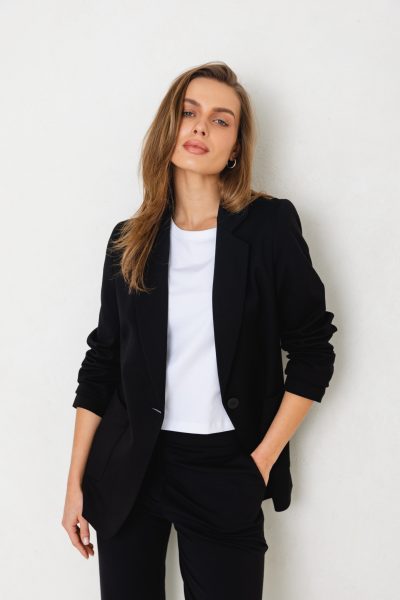 marynarka nacny czarna zdjęcie 3