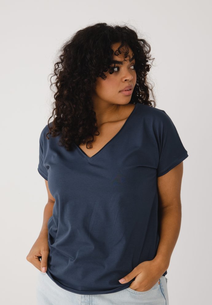 t-shirt zuza navy zdjęcie 4
