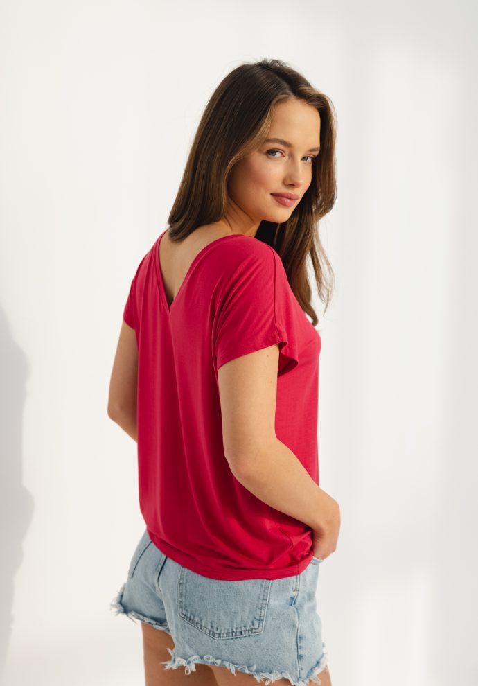 t-shirt noemi malina zdjęcie 3