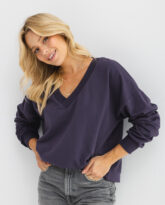 bluza nelly bakłażan