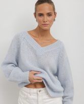 wełniany sweter stacy błękitny zdjęcie 4