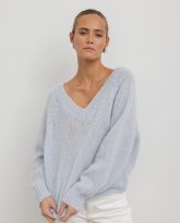 wełniany sweter stacy błękitny zdjęcie 5