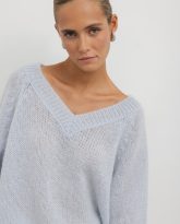 wełniany sweter stacy błękitny zdjęcie 6