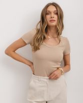 t-shirt margo taupe