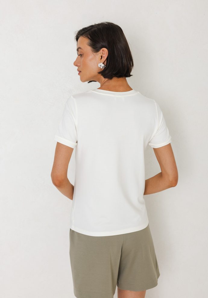 t-shirt roma ecru