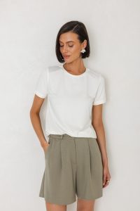 T-SHIRT ROMA MODAL ECRU