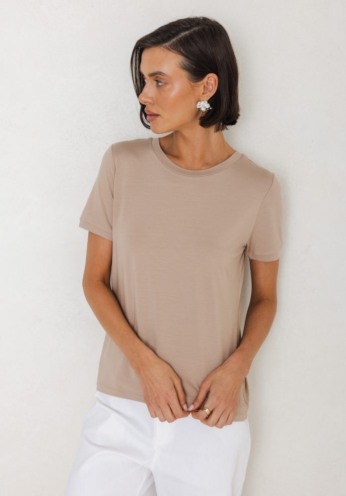 t-shirt roma taupe