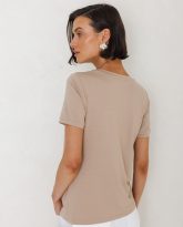 t-shirt roma taupe