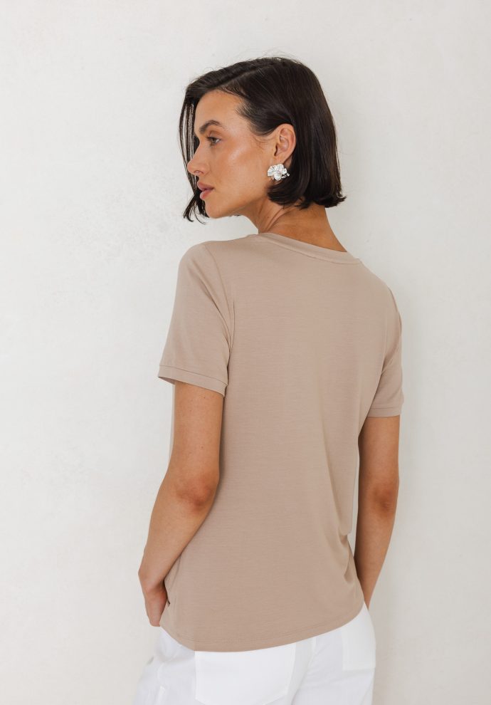 t-shirt roma taupe