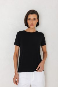 T-SHIRT ROMA MODAL CZARNY
