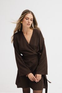 SUKIENKA DARIA CZEKOLADOWA