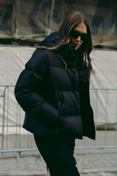 PUCHOWA KURTKA OSLO CZARNA