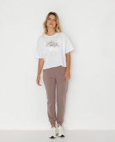 lekkie spodnie joggers mocha mousse zdjęcie 3