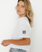 t-shirt penny qr biały zdjęcie 2