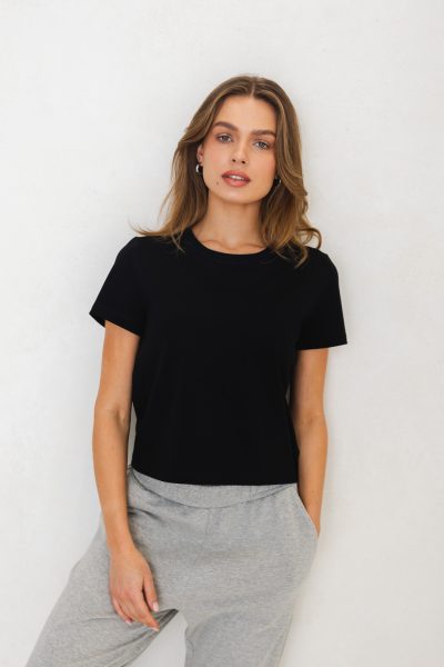T-SHIRT PIPER CZARNY