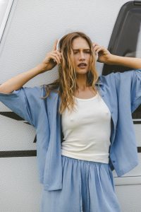 KOSZULA MEL NIEBIESKA