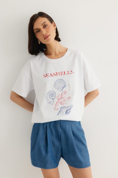 T-SHIRT ERICA “MUSZLE” BIAŁY