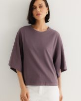 t-shirt luna lawendowy