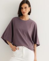 t-shirt luna lawendowy