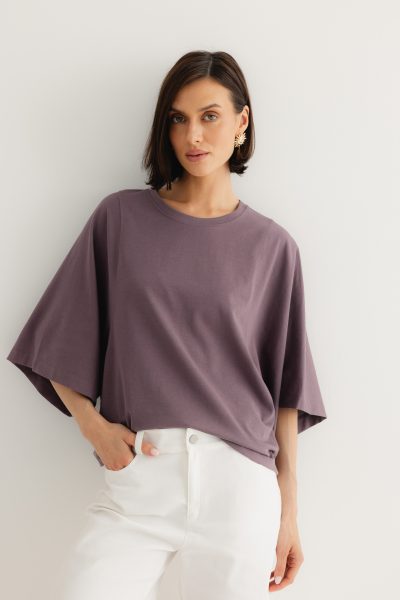 T-SHIRT LUNA LAWENDA