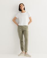 spodnie joggers oliwka